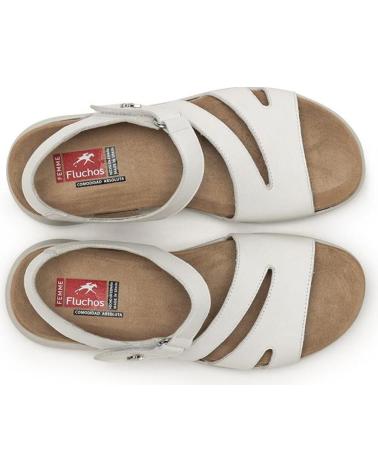 Sandalen FLUCHOS  für Damen SANDALIA YAGON BLANCA DE  CAMEL