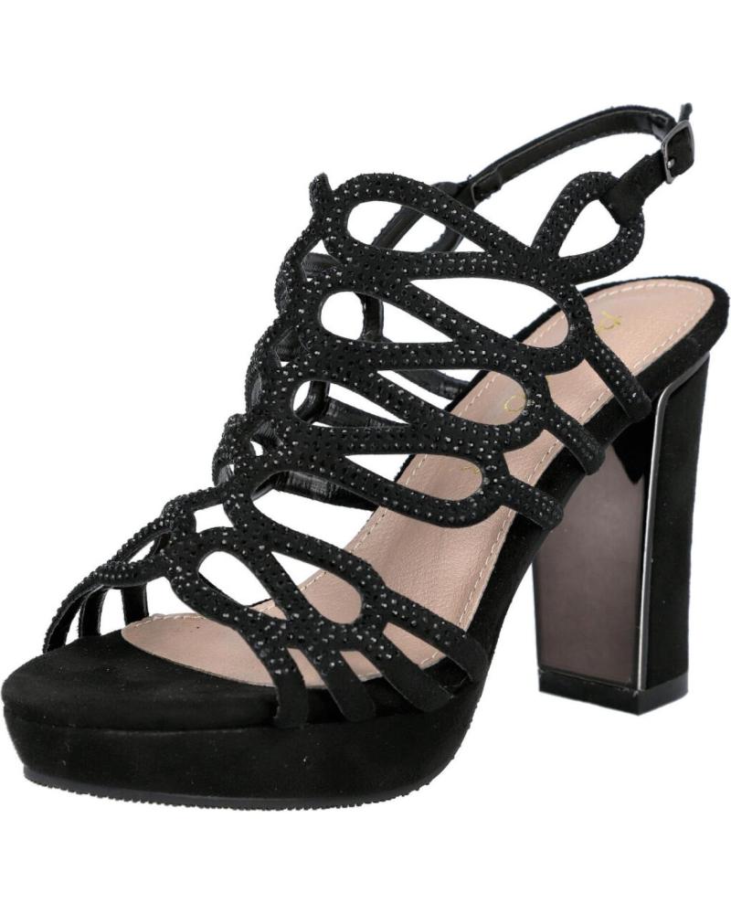 Sandalias de Mujer PRESTIGIO C-438 SANDALIAS TACON MUJER NEGRO