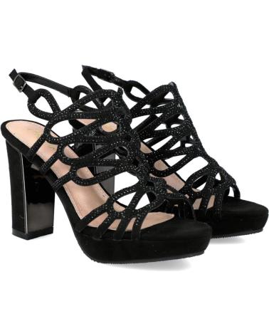 Sandalias de Mujer PRESTIGIO C-438 SANDALIAS TACON MUJER NEGRO