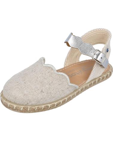 Sandalias de Niña CONGUITOS NV121511 ALPARGATAS ESPARTO N PLATA