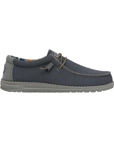 Mocassins HEY DUDE  pour Homme WALLY SOX TRIPLE NEEDLE - BLUE SHADOW  JEANS
