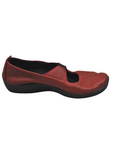 Chaussures ARCOPEDICO  pour Femme ARCOPEDICO - MODELO 4671 LEINA BAILARINA DE LICRA CON PLA  26 CHERRY
