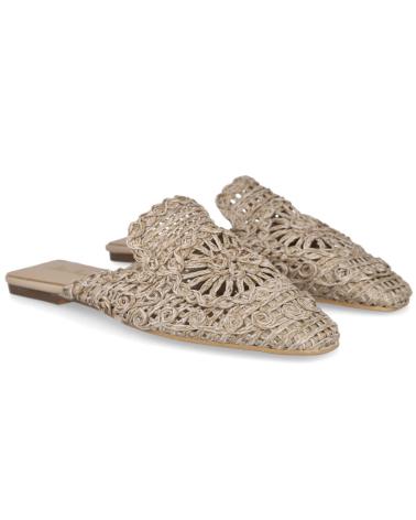 Zapatos de Mujer L&R SHOES K236 MULES PLANOS MUJER MARRON