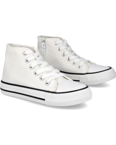 Sportivo per Bambina L&R SHOES N301 ZAPATILLAS ALTAS UNISEX BLANCO