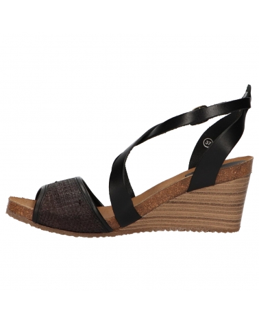 Sandales De Mujer KICKERS 419304 50 SPAGNOL 81 NOIR RAFIA