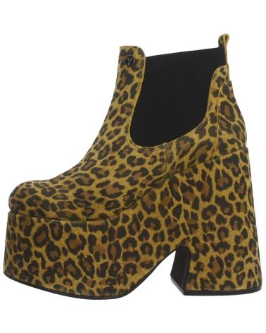 Woman Mid boots YELLOW SOMNIFERA  ANIMAL PRINT