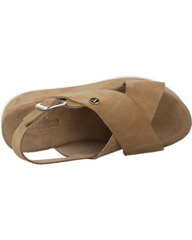 Sandales pour Femme YELLOW DAY OFF MARRON