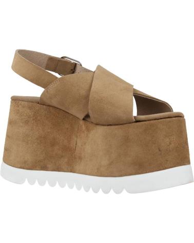 Sandales pour Femme YELLOW DAY OFF MARRON