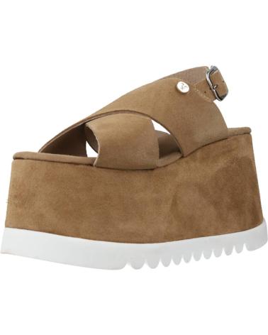 Sandales pour Femme YELLOW DAY OFF MARRON