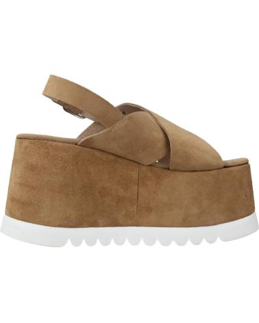 Sandales pour Femme YELLOW DAY OFF MARRON