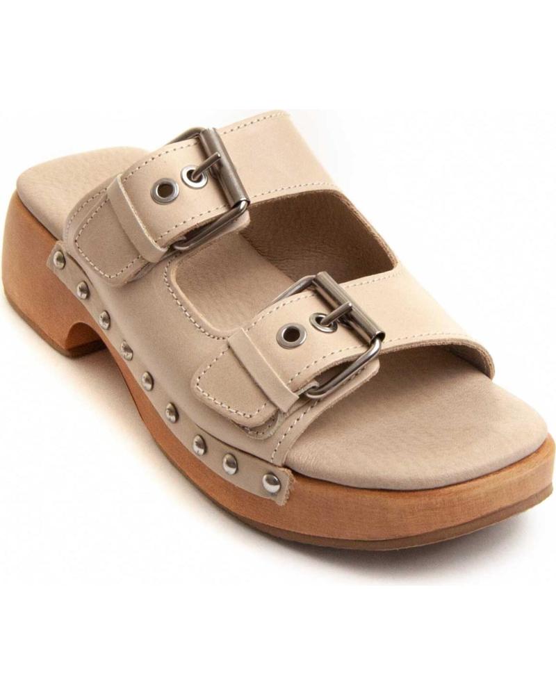 Sandalias De Mujer PURAPIEL CROGER BEIGE