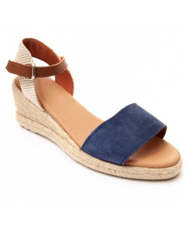 Sandalias de Mujer PURAPIEL ESPARPIEL BLUE