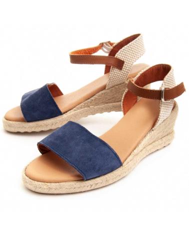 Sandalias de Mujer PURAPIEL ESPARPIEL BLUE
