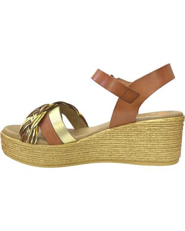 Sandálias PORRONET  de Mulher SANDALIAS PIEL CUERO-ORO  CUERO PLATINO