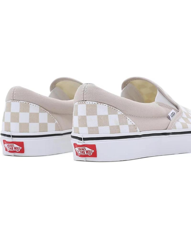 Checkerboard Vans Slip On Homme Beige Sportif De Hombre VANS OFF