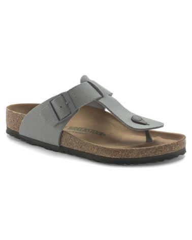 Man Flip flops BIRKENSTOCK MEDINA TEX CANVAS STONE GRIS