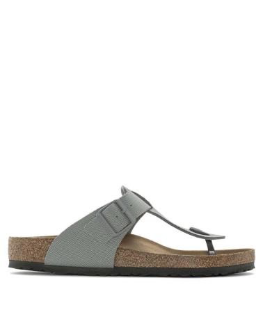 Man Flip flops BIRKENSTOCK MEDINA TEX CANVAS STONE GRIS