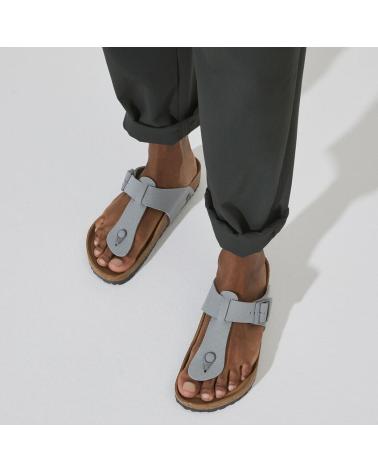 Man Flip flops BIRKENSTOCK MEDINA TEX CANVAS STONE GRIS