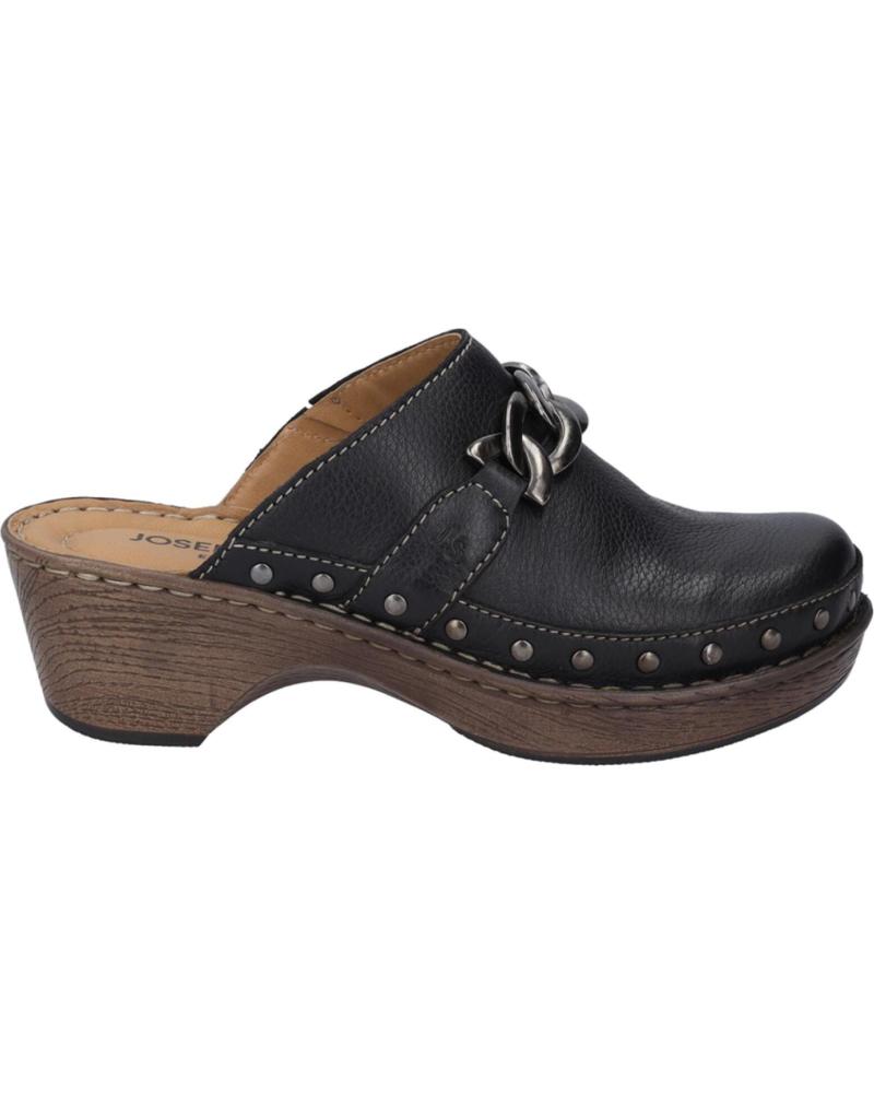 Zoccoli per Donna JOSEP SEIBEL LILY-15 PIEL NEGRA NEGRO