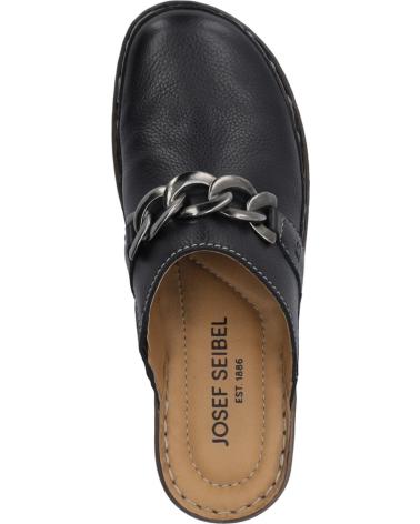 Zoccoli per Donna JOSEP SEIBEL LILY-15 PIEL NEGRA NEGRO