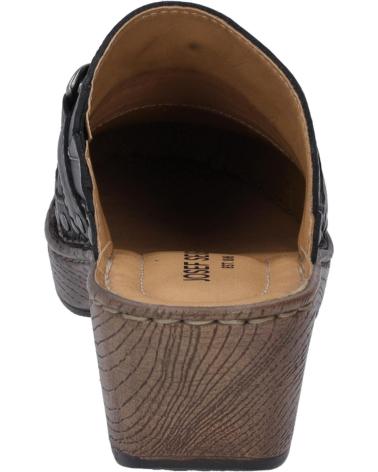 Zoccoli per Donna JOSEP SEIBEL LILY-15 PIEL NEGRA NEGRO