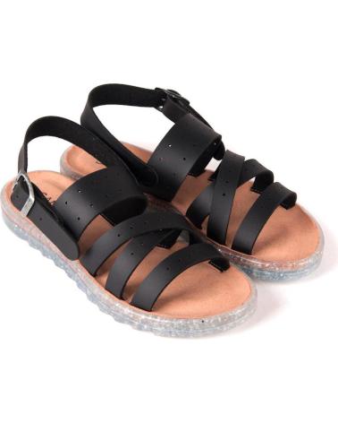 Sandali RECYKERS  per Donna SANDALIKA RECYCLED VEGAN DAN BLACK  BLACK