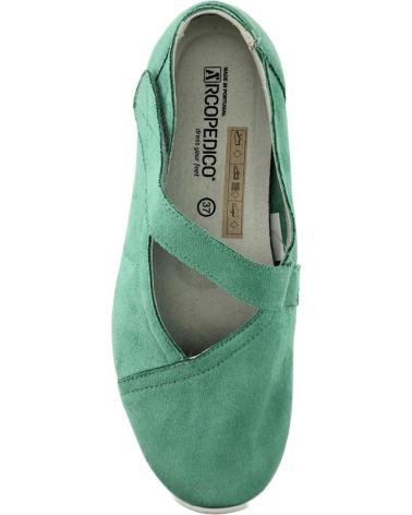 Woman Flat shoes ARCOPEDICO ARCHES LICRA VERDE VERDE CLARO