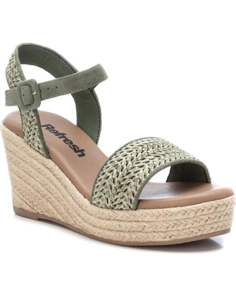 Sandalias De Mujer REFRESH SANDALIA CUA DE YUTE Y RAFIA MARRóN