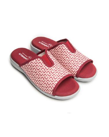 Pantofole PLUMAFLEX  per Donna - CHINELA ELASTICO CENTRAL PLANTILLA EXT  BURDEOS