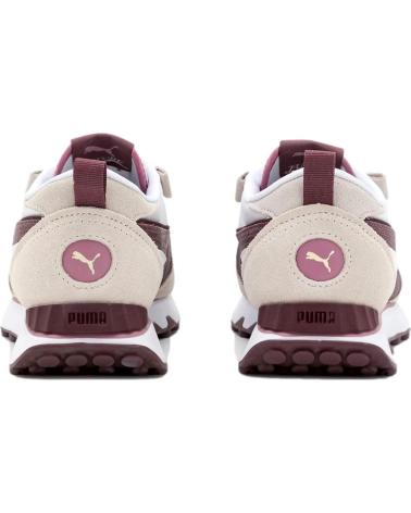 Deportivas PUMA  de Mujer y Niña CALZADO 387476-01  BLANCA Y LILA