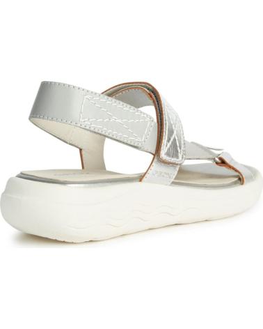 Sandálias de Mulher GEOX SANDALIA VELCRO LT GREY-SILVER