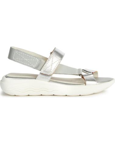 Sandálias de Mulher GEOX SANDALIA VELCRO LT GREY-SILVER