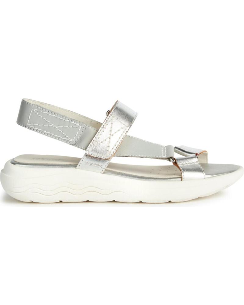 Sandálias de Mulher GEOX SANDALIA VELCRO LT GREY-SILVER