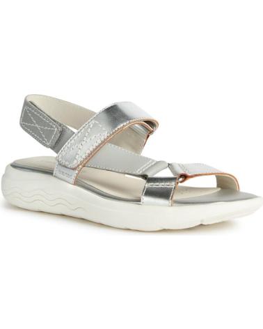 Sandálias de Mulher GEOX SANDALIA VELCRO LT GREY-SILVER
