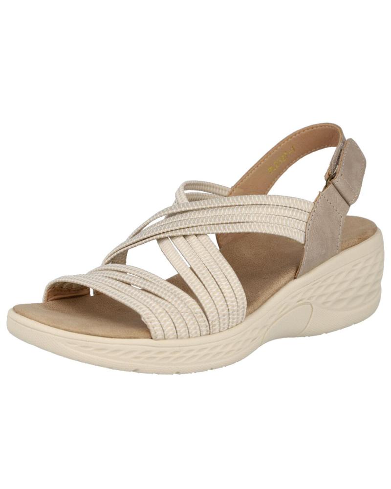 Woman Sandals L&R SHOES BL2327-1 SANDALIAS PLANA MUJER BEIG