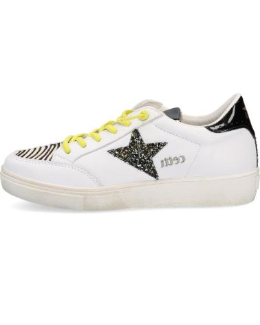 Zapatillas deporte de Mujer CETTI SNEAKER CORDONES CEBRA BLANCO