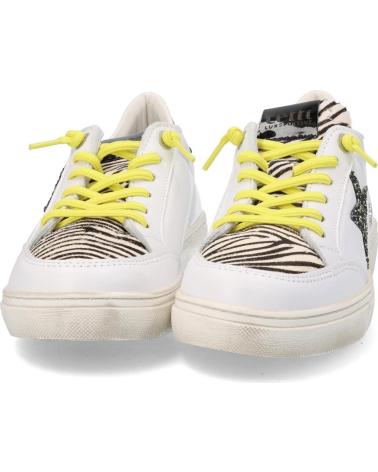 Zapatillas deporte de Mujer CETTI SNEAKER CORDONES CEBRA BLANCO