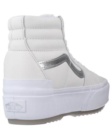 Sportif pour Femme et Homme et Fille et Garçon VANS OFF THE WALL UA SK8-HI STACKED BLANCO