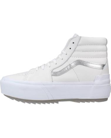 Sportif pour Femme et Homme et Fille et Garçon VANS OFF THE WALL UA SK8-HI STACKED BLANCO