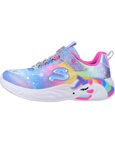 Deportivas de Niña SKECHERS 302311L S-LIGHTS UNICORN DREAMS AZUL