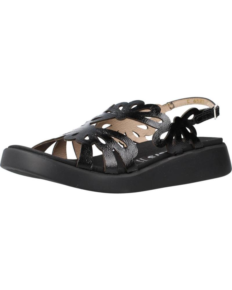 Sandali De Mujer WONDERS SANDALIAS C 6522 MUJ LACK NEGRO