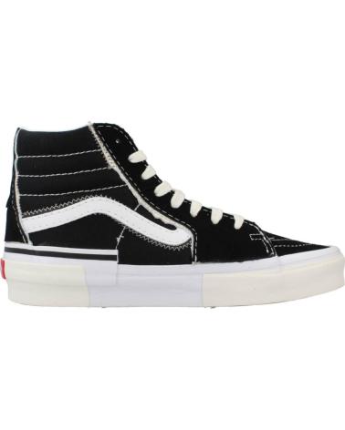 Woman and Man and girl and boy Trainers VANS OFF THE WALL ZAPATILLAS VANS SK8-HI RECONST  BLACK-TRUE WHITE