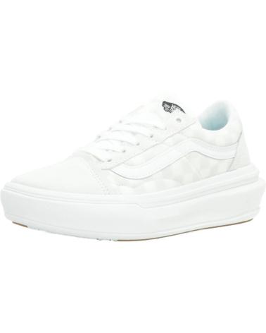 Woman and girl and boy Trainers VANS OFF THE WALL OLD SKOOL OVERT CC CHECKERBOARD BEIS