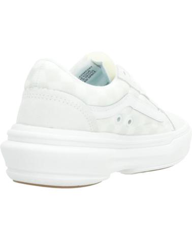 Woman and girl and boy Trainers VANS OFF THE WALL OLD SKOOL OVERT CC CHECKERBOARD BEIS