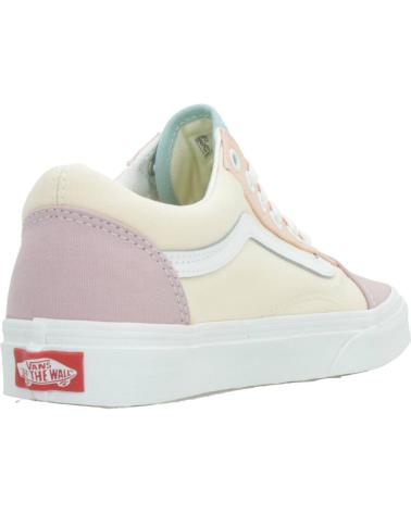 Deportivas VANS OFF THE WALL  de Mujer OLD SKOOL PASTEL BLOCK  AMARILLO