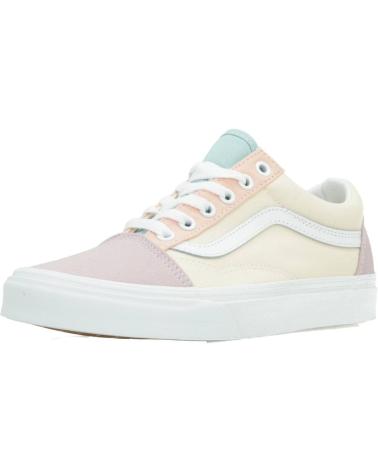 Deportivas VANS OFF THE WALL  de Mujer OLD SKOOL PASTEL BLOCK  AMARILLO
