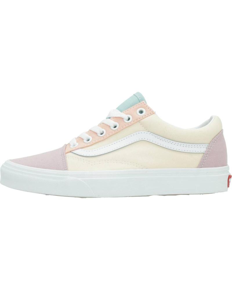 Deportivas VANS OFF THE WALL  de Mujer OLD SKOOL PASTEL BLOCK  AMARILLO