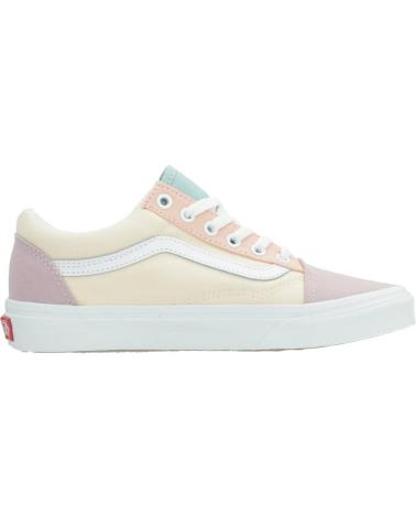 Deportivas VANS OFF THE WALL  de Mujer OLD SKOOL PASTEL BLOCK  AMARILLO
