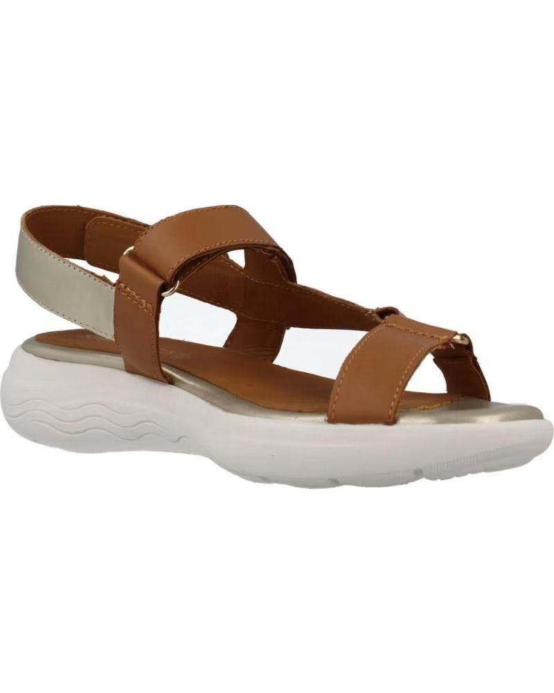 Sandales à Talons Geox Taille 37 - Marron Et Rose - Occasion Bon État