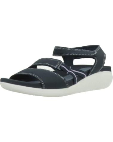 Woman Sandals CLARKS GLIDE HI SHORE AZUL